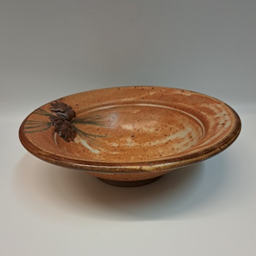 #230706 Bowl with Pine Cone 10x3 $22 at Hunter Wolff Gallery